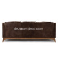 Worthington Oxford Brown Ledersofa